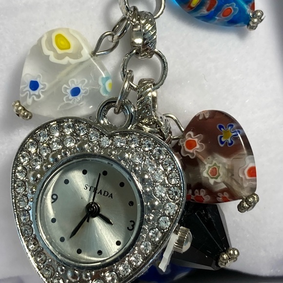 COPY - Millefiori Style Charm Bracelet and Watch - Picture 3 of 6